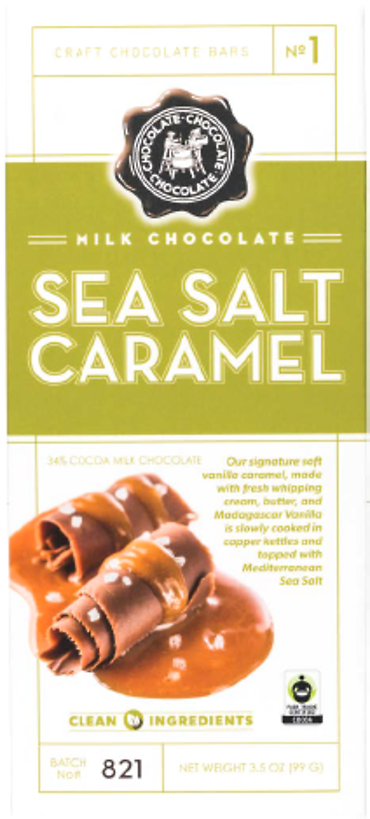 Milk Chocolate Sea Salt Caramel Bar