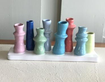 Colorful Bottle Tray Arrangement