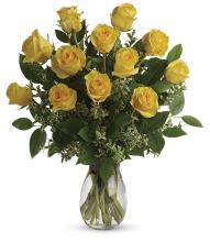 12 Long Stemmed Yellow Roses