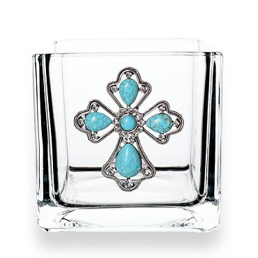 Turquoise Cross Cube