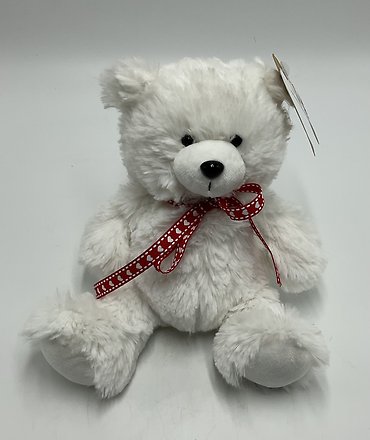 Small White Love Bear