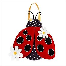 Ladybug With Daisies Door Decor
