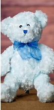 Blue Curly Teddy Bear