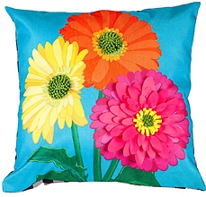 Gerbera Daisy Interchangeable Pillow Cover