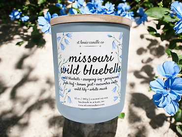 Missouri Wild Bluebells Candle