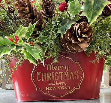 SILK Christmas Arrangement