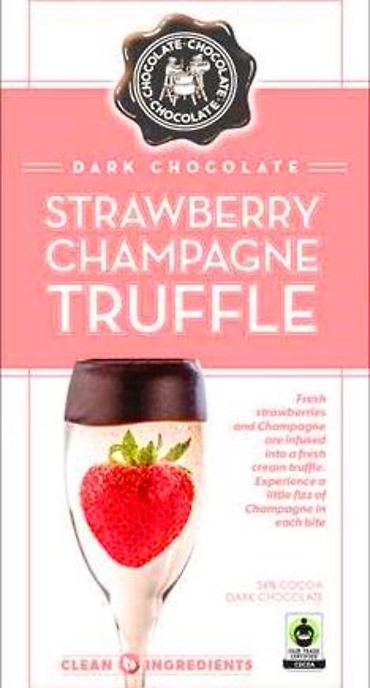 Strawberry Champagne Truffle Bar