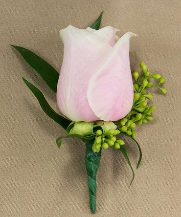 Pink Rose Boutonnierre