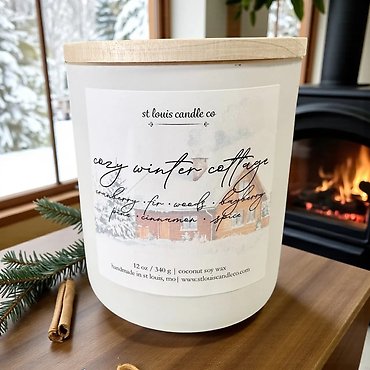 Cozy Winter Cottage Candle