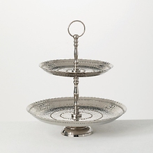 Silver Tiered Tray
