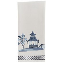 Chinois Pagoda Dishtowel