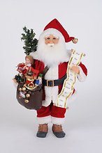 Karen Didion Lighted Vintage Toy Bag Santa