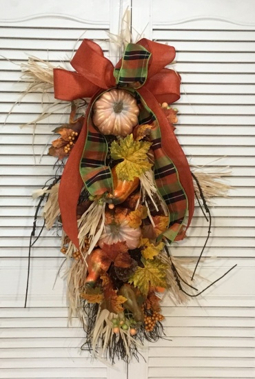 Fall Silk Door Piece