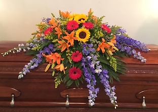 Bright and Bold Casket Cover