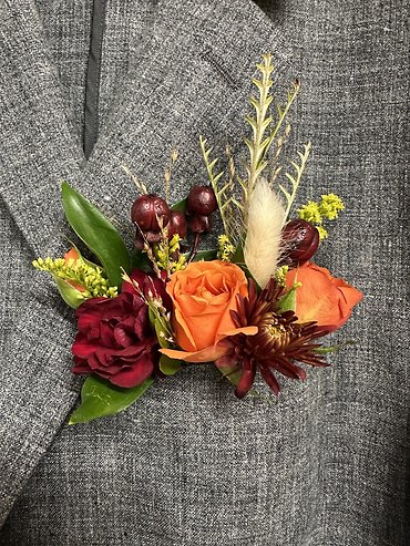 Fall Floral Pocket Square