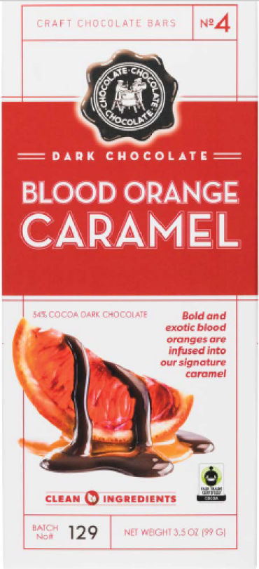 Blood Orange Chocolate Caramel Bar