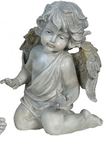 Kneeling Cherub with Bird