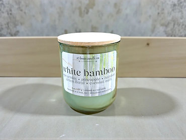 White Bamboo Candle