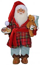 Karen Didion Milk and Cookies Santa