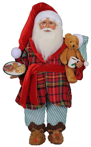 Karen Didion Milk and Cookies Santa