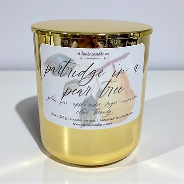 Partridge in a Pear Tree Candle