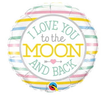 I Love You To The Moon & Back Mylar