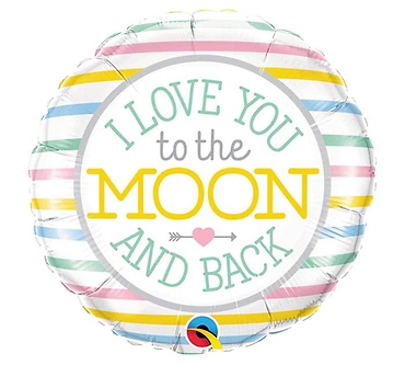 I Love You To The Moon & Back Mylar