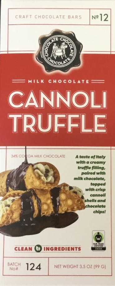 Cannoli Truffle Chocolate Bar