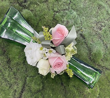 Pink & White Mixed Bloom Corsage