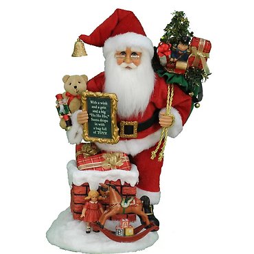 Karen Didion Lighted Good Saint Nick Chimney